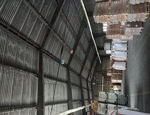 Výměna střešní krytiny na skladové hale